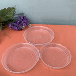 assiettes transparentes modernes plastique pp non enduit 10cm 11.2cm 13cm 13.8cm