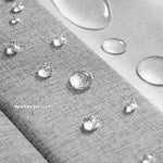 rideau douche blanc texturé rayures verticales moderne opacité ourlet standard polyester respectueux environnement