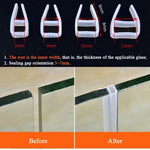 joint fenêtre silicone transparent moderne résistant intempéries insonorisation clips étanche qualité hautement flexible