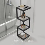 étagère mobile.storage rack blanc noir moderne roulettes serviettes parfums