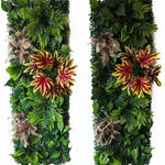 plante artificielle décorative fleurs rouges blanches jardin intérieur extérieur