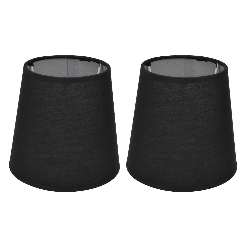 abat jour tissu blanc noir gris classique clips opacité moderne intérieur led chambre salon