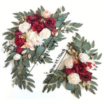 guirlande florale artificielle romantique mariage extérieur decoration maison rose blanc vert