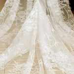nappe dentelle blanche mariage motif floral transparent classique boho fête romantique