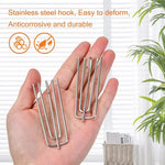 pinces rideaux moderne argentées métal résistant rouille 100pcs accessoire draperie fenêtre