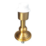 base lampe table blanc doré finition brillante classique vis fixation métal e27