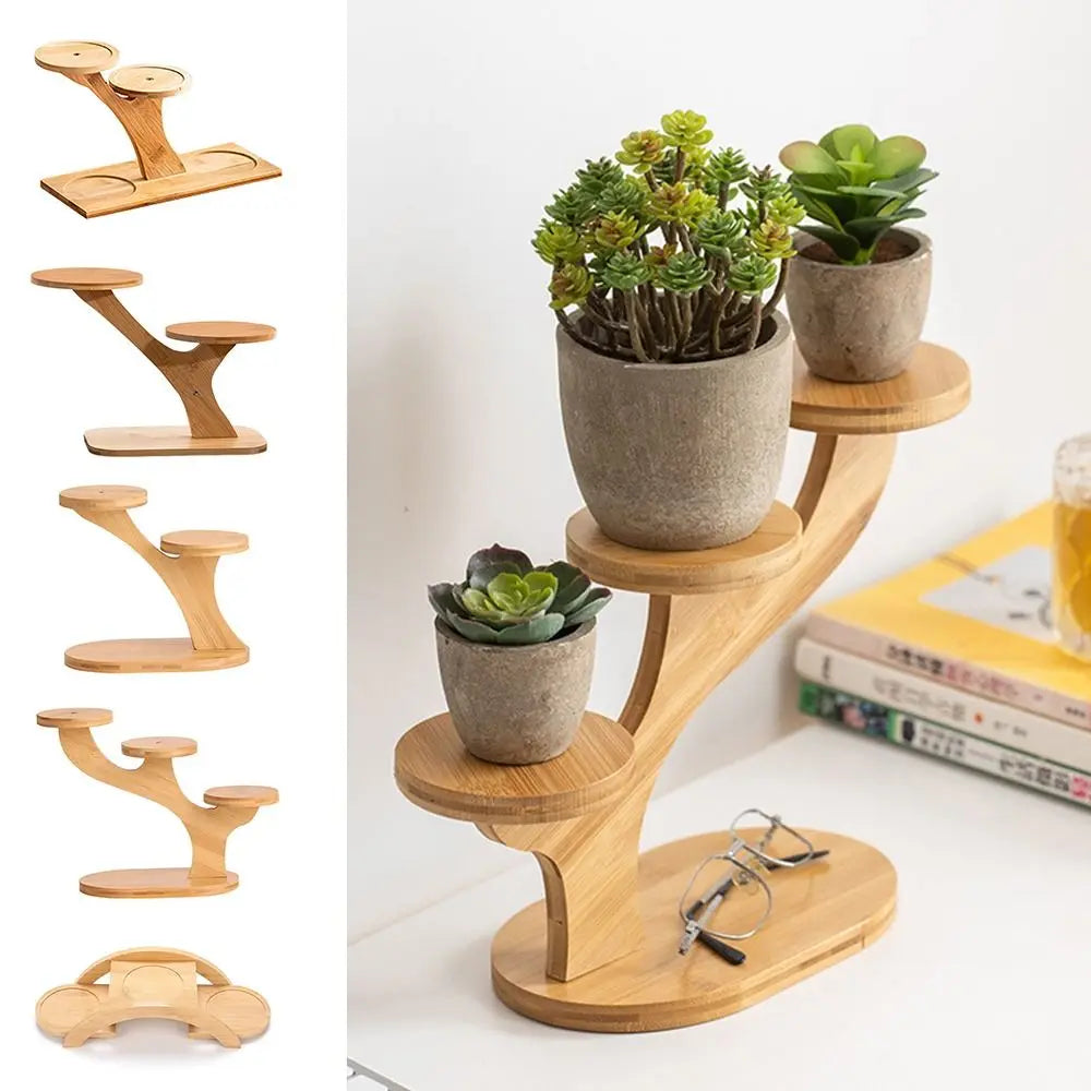 support plantes moderne bois naturel texture bois plante artificielle décoration intérieure ornement maison