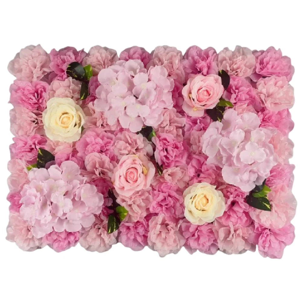 panneaux decoratifs florals fleurs artificielles feuilles vertes moderne intérieur anniversaire remise diplômes mariage rose