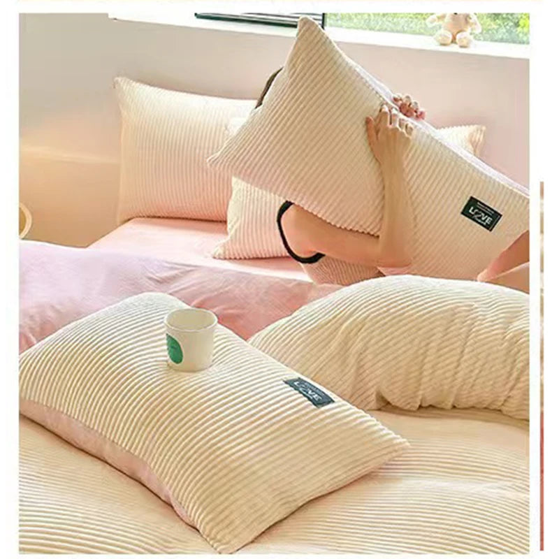 taies d'oreiller géométriques polyester 48x74cm bleu clair moderne adhésif chambre coucher