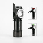 lampe torche led noire texturée moderne clip modes éclairage rechargeable camping pêcheextérieur