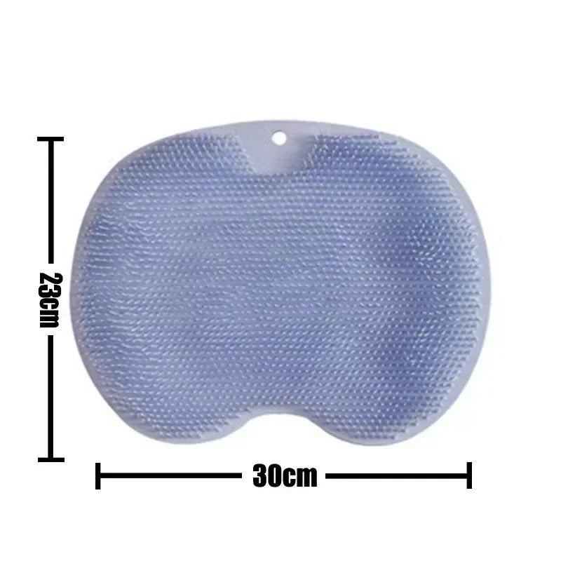 tapis bain antidérapant brosse massage dos exfoliation pieds ventouses couleurs multiples