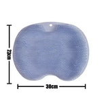 tapis bain antidérapant brosse massage dos exfoliation pieds ventouses couleurs multiples