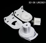connecteur blanc moderne fixations invisibles accessoires rideau aluminium opaques rond lisses autres matériaux