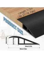 joint transition sol pvc imitation bois adhésif noir moderne protection film rouge couteau