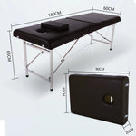 table massage pliante professionnelle moderne oreiller noir simili cuir mousse