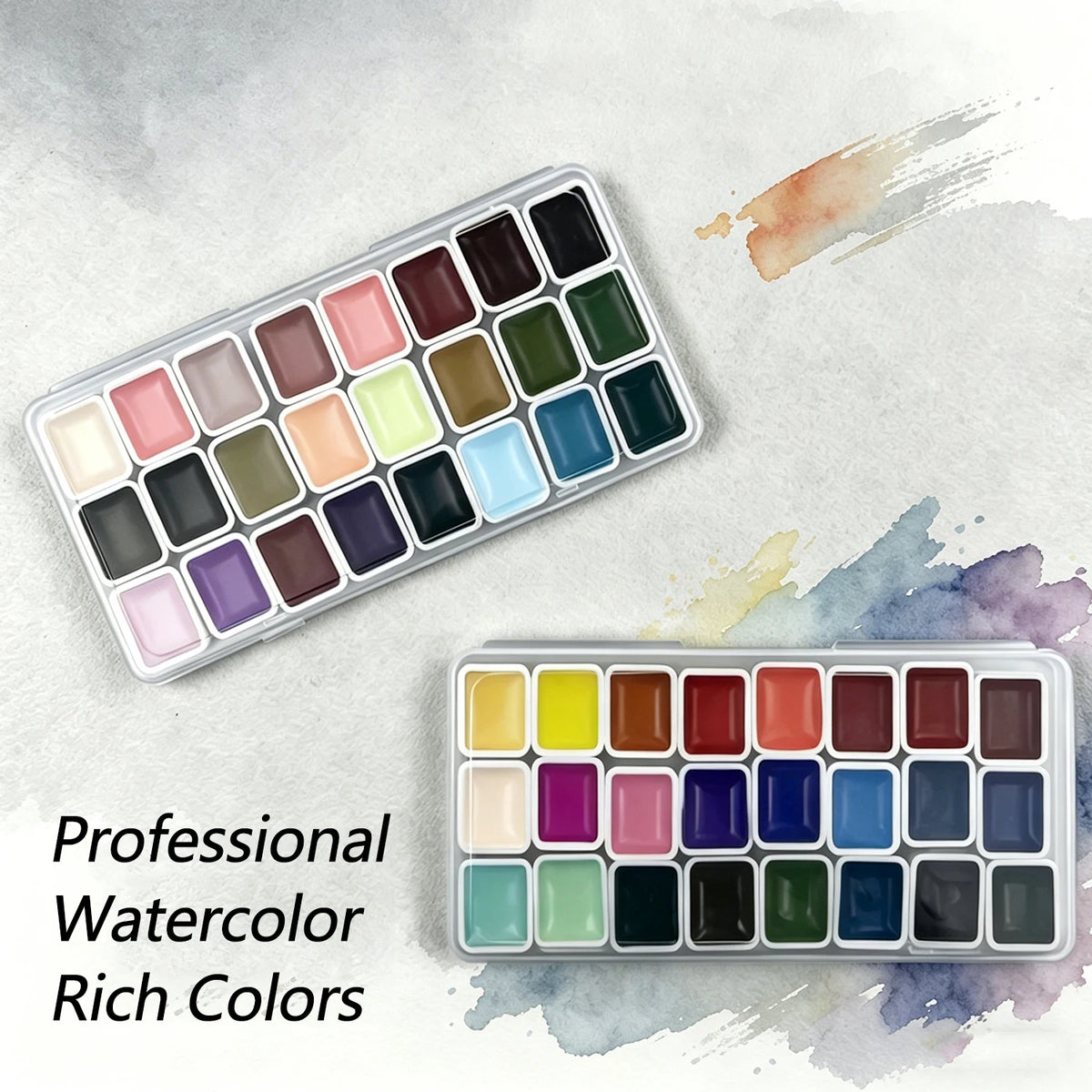 Palette peinture l'aquarelle multicolore calligraphie création artistique nail art bricolage pinceau professionnel enfants adultes
