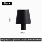 lampe table led rechargeable tactile noir vert rose jaune beige moderne minimaliste