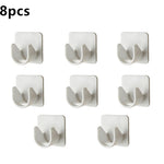 crochet adhésif transparent moderne tige rangement clip rideau support mural sans motif clips vêtements