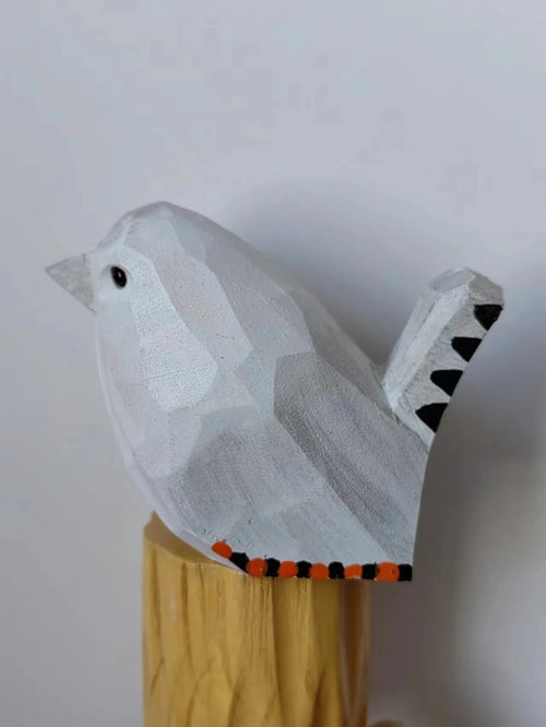 petite figurine oiseau céramique artisanale décorative réaliste maison jardin intérieur