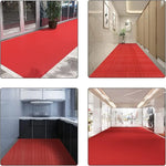 tapis antidérapant pvc moderne rouge vert gris nid d'abeille intérieur extérieur perforé utilitaire