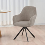 housse chaise gris rayures moderne élastique poignées salle manger mariage banquette cuisine