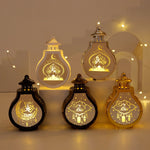 Lampe décorative islamique ornement lune étoile artisanale noire blanche İslam festivités