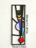 décoration murale bois abstraite visage moderne maison chambre salon cadeau artisanal