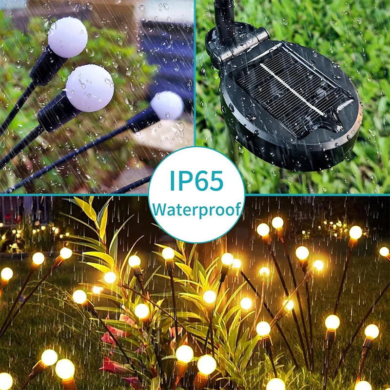 guirlande lumineuse solaire moderne blanc chaud boules sphériques extérieur patio jardin led ip65