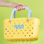 panier rangement multicolore imperméable perforations vague ludique enfants porte objet