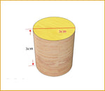 bouchons bouteille bois naturel simple rustique rayures circulaires diamètre hauteur