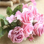 bouquet artificiel roses classique romantique intérieur mariage anniversaire baby shower