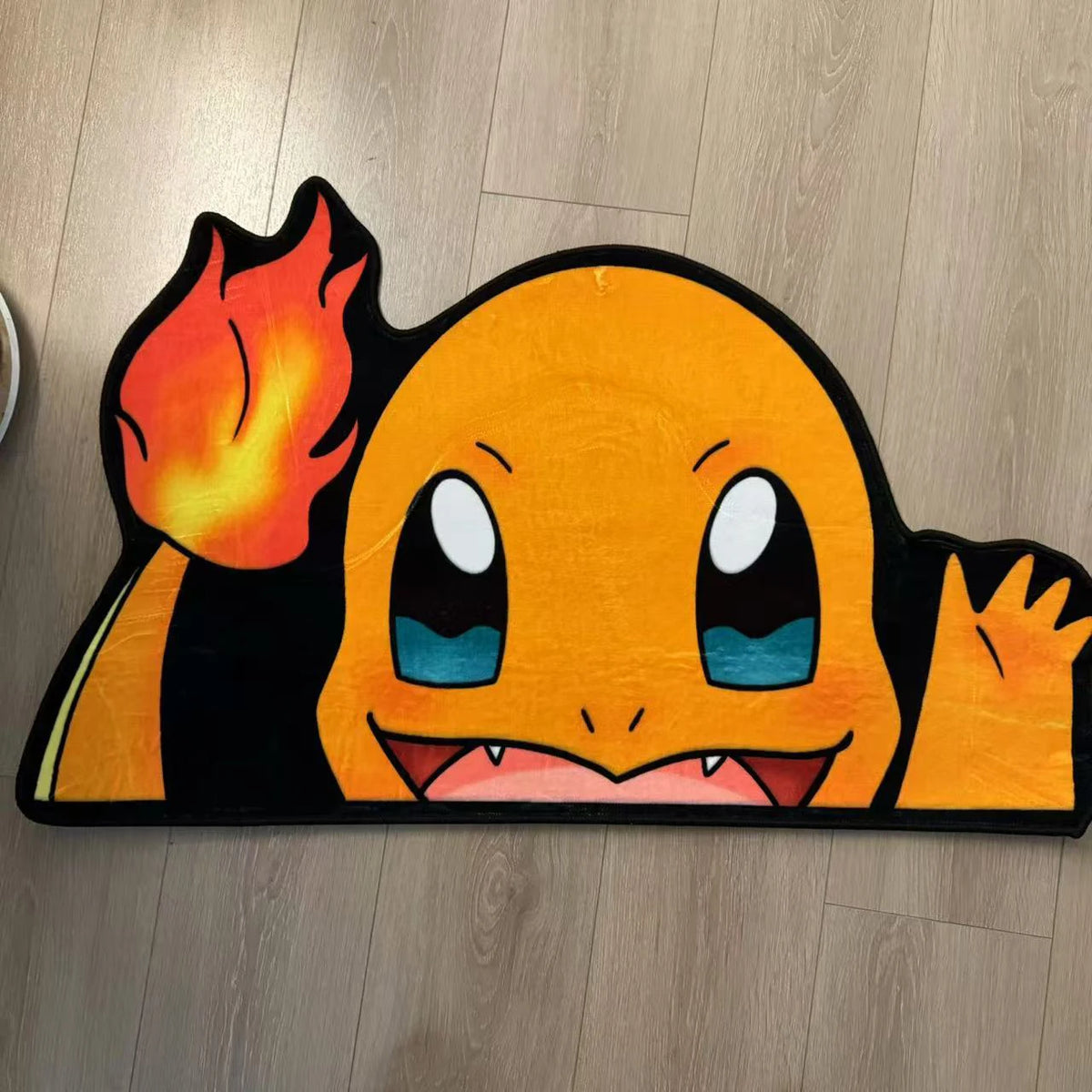 tapis pokémon orange noir bleu rouge anti skid velours retro classic chambre enfants adultes