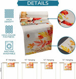 Tenture murale avec motif de feuilles d'automne colorées, offerte en différents formats adaptés à tous les espaces.