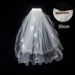 voile mariée blanc translucide détails floraux classique clips inclusion élégant
