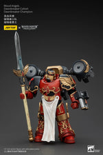 figurine articulée rouge épée ornementation fine base transparente fantastique warhammer blood angels