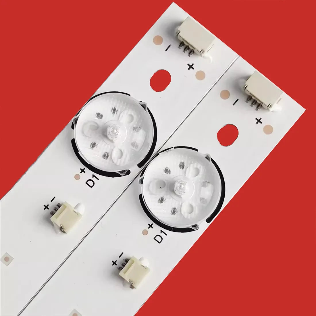 bande led blanc moderne 619mm leds connecteurs électriques tension 3v