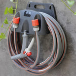 support mural tuyau d'arrosage anti corrosion enrouleur jardin fixations pistolet eau noir orange gris