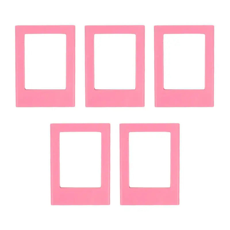 cadres photo aimants couleurs violet rose bleu moderne minimaliste cartes postales