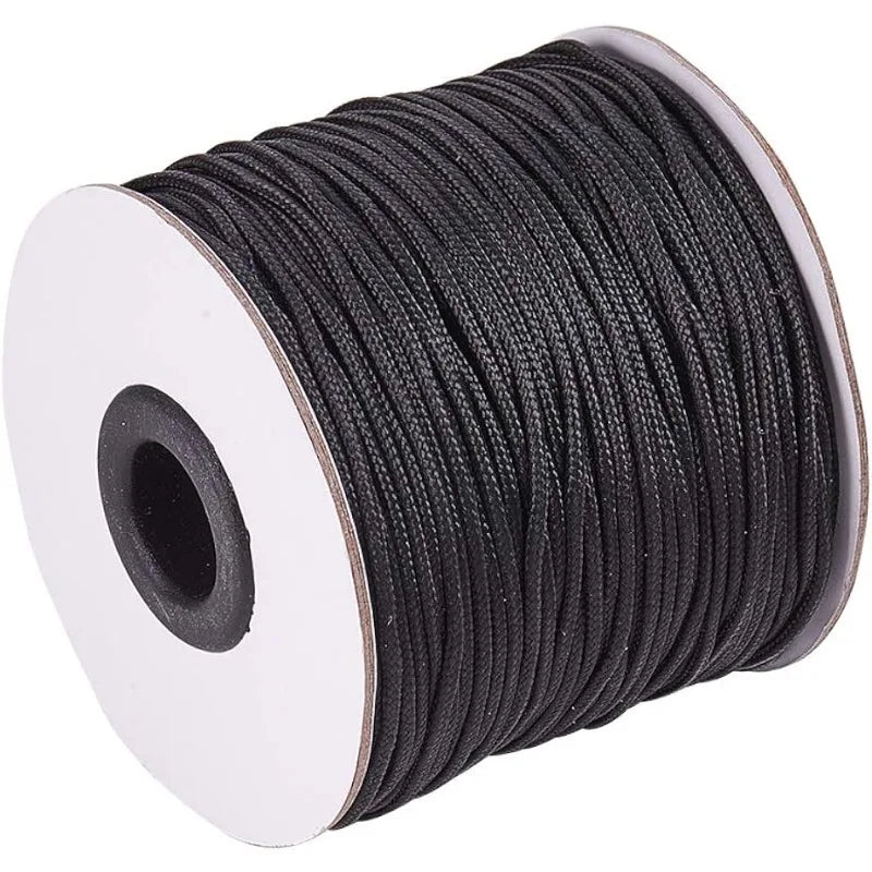 corde nylon noire tissée 100 yards corde blanche lisse utilitaire moderne 1.5mm