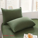 taies d'oreiller uni vert olive moderne 100% polyester standard taillesiauxcoussins sansinsert