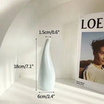 vase céramique moderne vert clair blanc bleu clair uni opacité table decoration