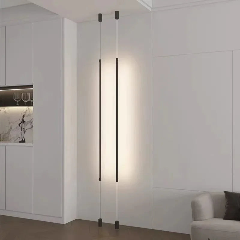 lampe poser moderne noire lisse salon chambre câble prise électrique