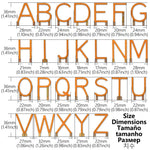 lettres lumineuses orange modernes minimalistes décoration noël fêtes 2200k LED warm white