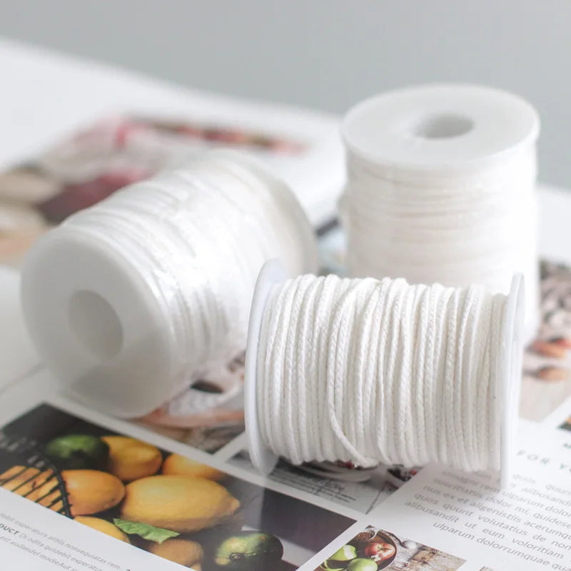 corde tissée blanche simple 60 mètres rouleau matériau coton sans fumée fabrication artisanale