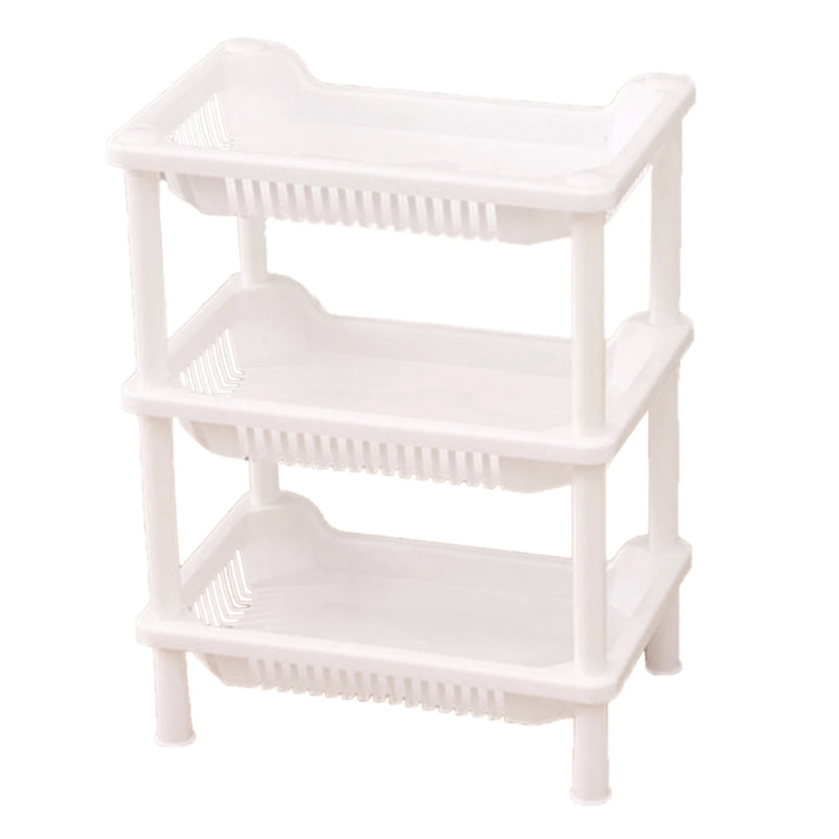 étagère modulaire salle bain niveaux rangement moderne réutilisable plastique sans BPA rose bleu vert