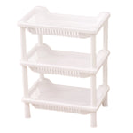 étagère modulaire salle bain niveaux rangement moderne réutilisable plastique sans BPA rose bleu vert
