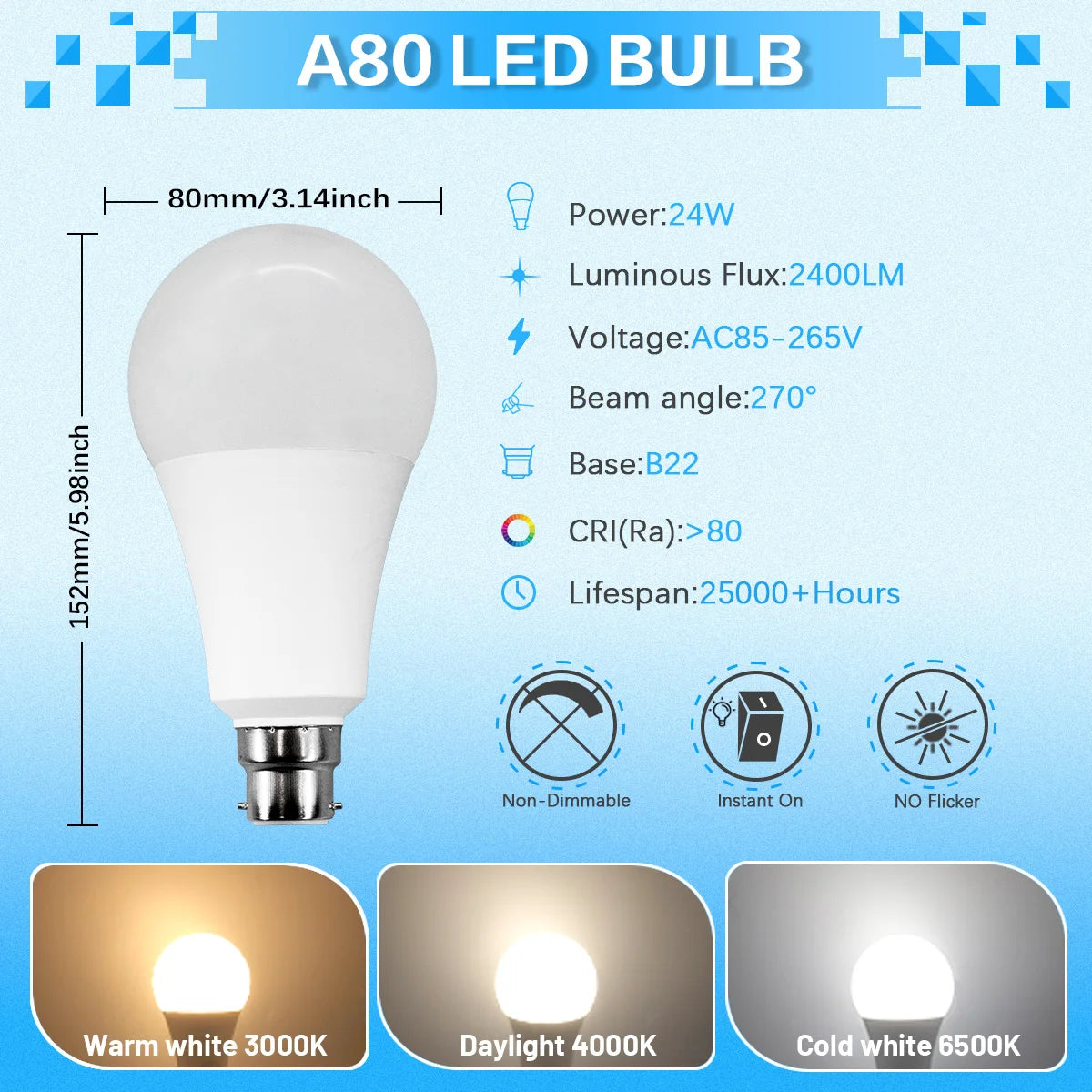 lot ampoules led boule blanche mate base b22 maison salon chambre moderne