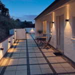 applique murale led moderne noir blanc argent or ip65 résistante 110v 240v