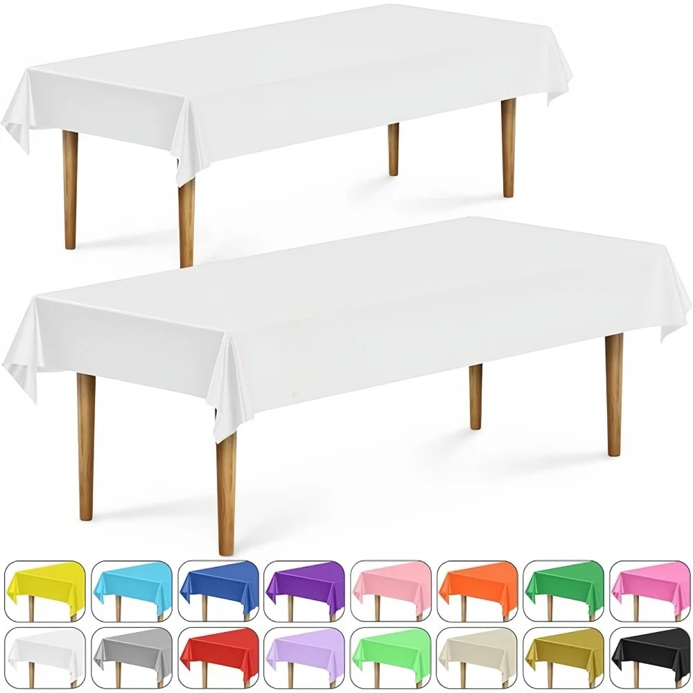 nappe table jetable imperméable blanc uni moderne fête restaurant extérieur printemps hiver été