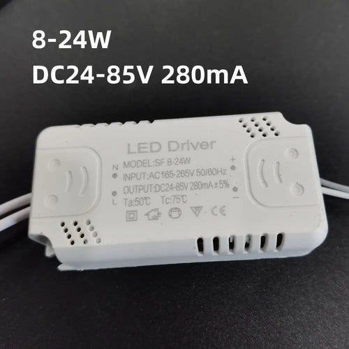 transformateur led 24w 36w 48w 50w 60w 80w 120v 240v alimentation plafonnier blanc moderne